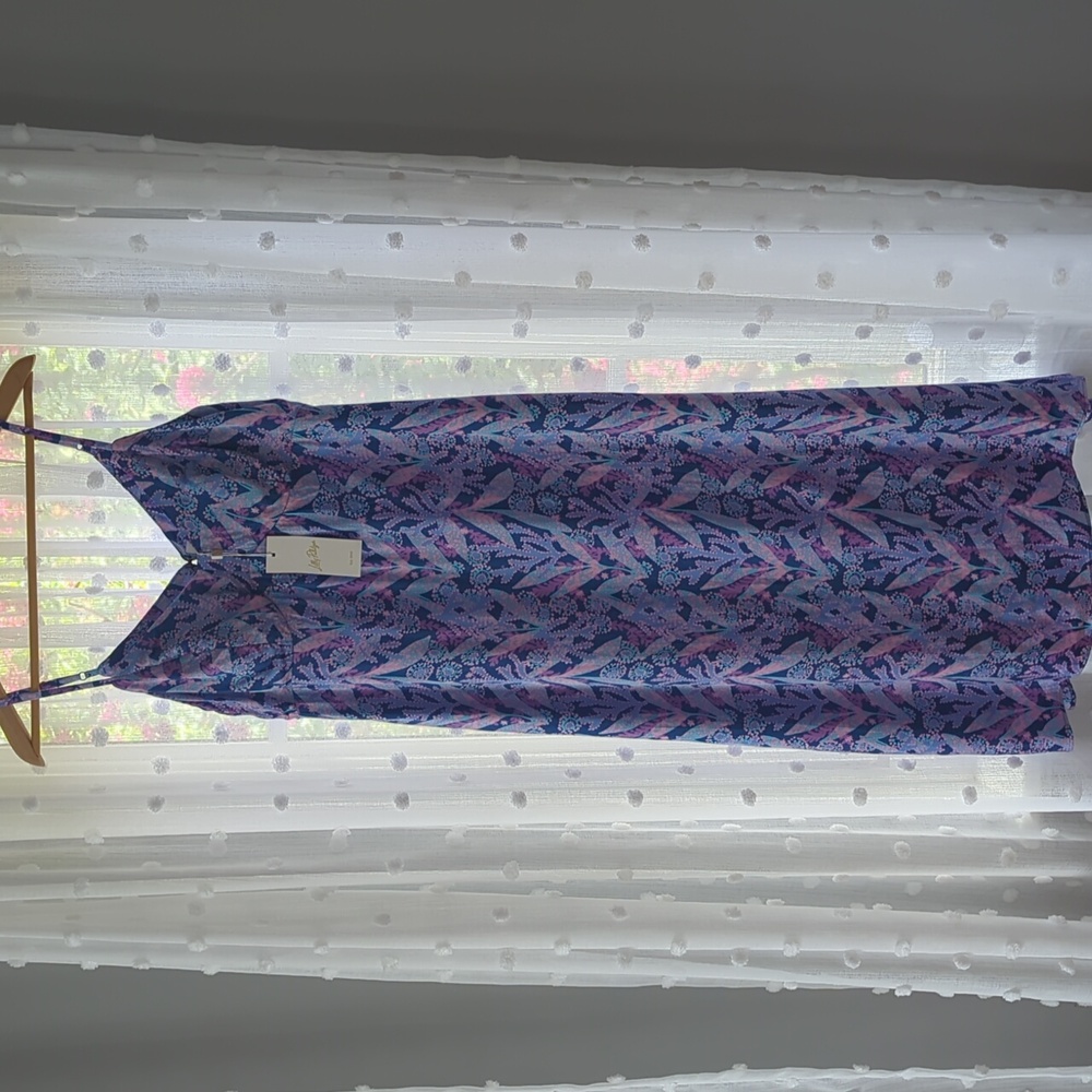 NWT Lilly Pulitzer Keana Satin Midi Slip Dress